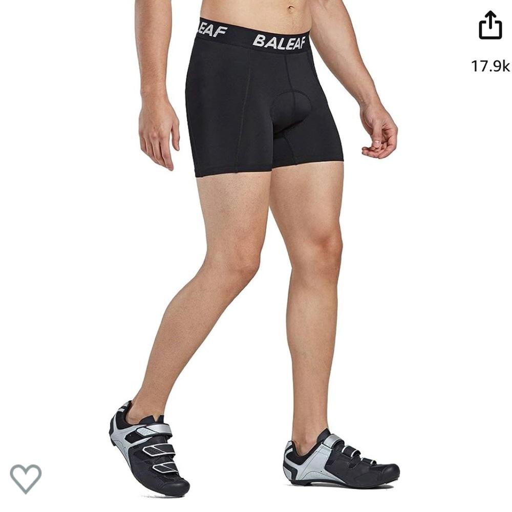 NWT Balard men's cycling shorts . Small black . Padded